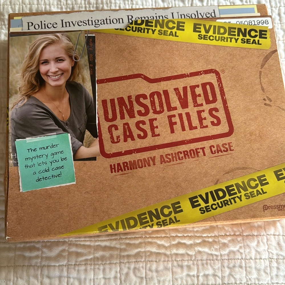 Unsolved Case Files Game (Ashcroft, Harmony)